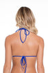 Luli Fama Blue Kiss Molded Push Up Bandeau Halter Top